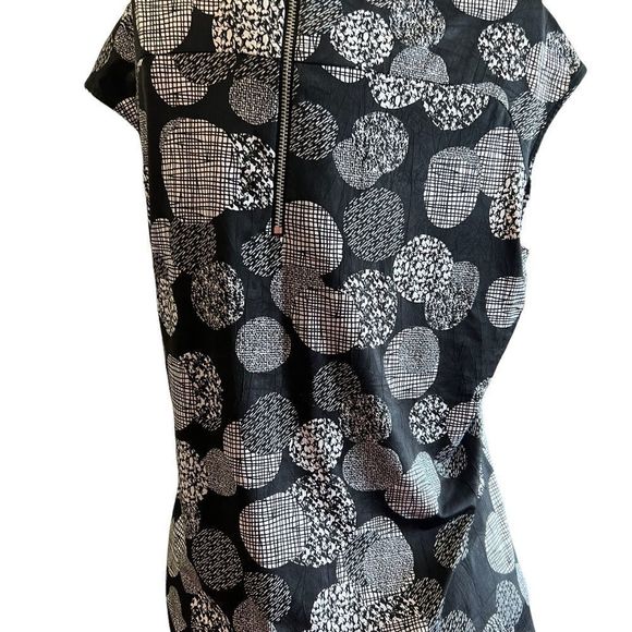 Criss Cross black and white dotted top by Not Just Pants - Picture 5 of 5